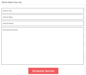 auto repair schedule service form